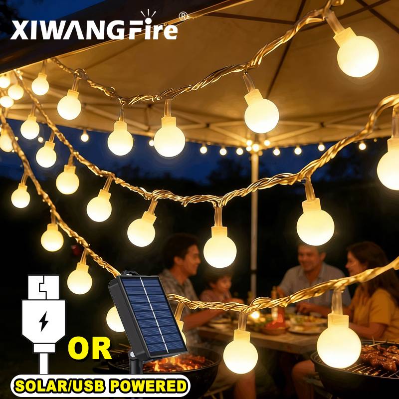 Wedding Led - 3-10M Solar/USB/Battery String Lights, Fairy Globe