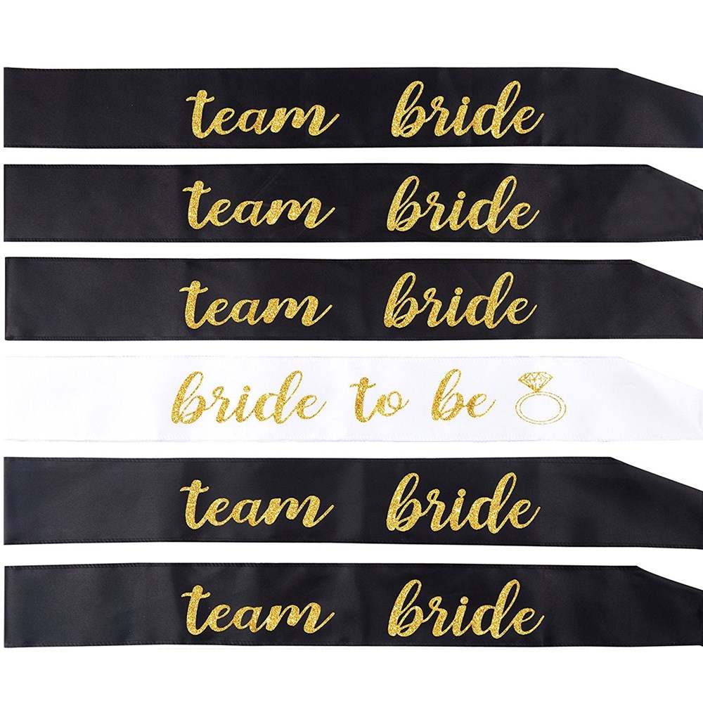 Bride Tribe Sash - 6 Chiếc Cưới Cô Dâu Được