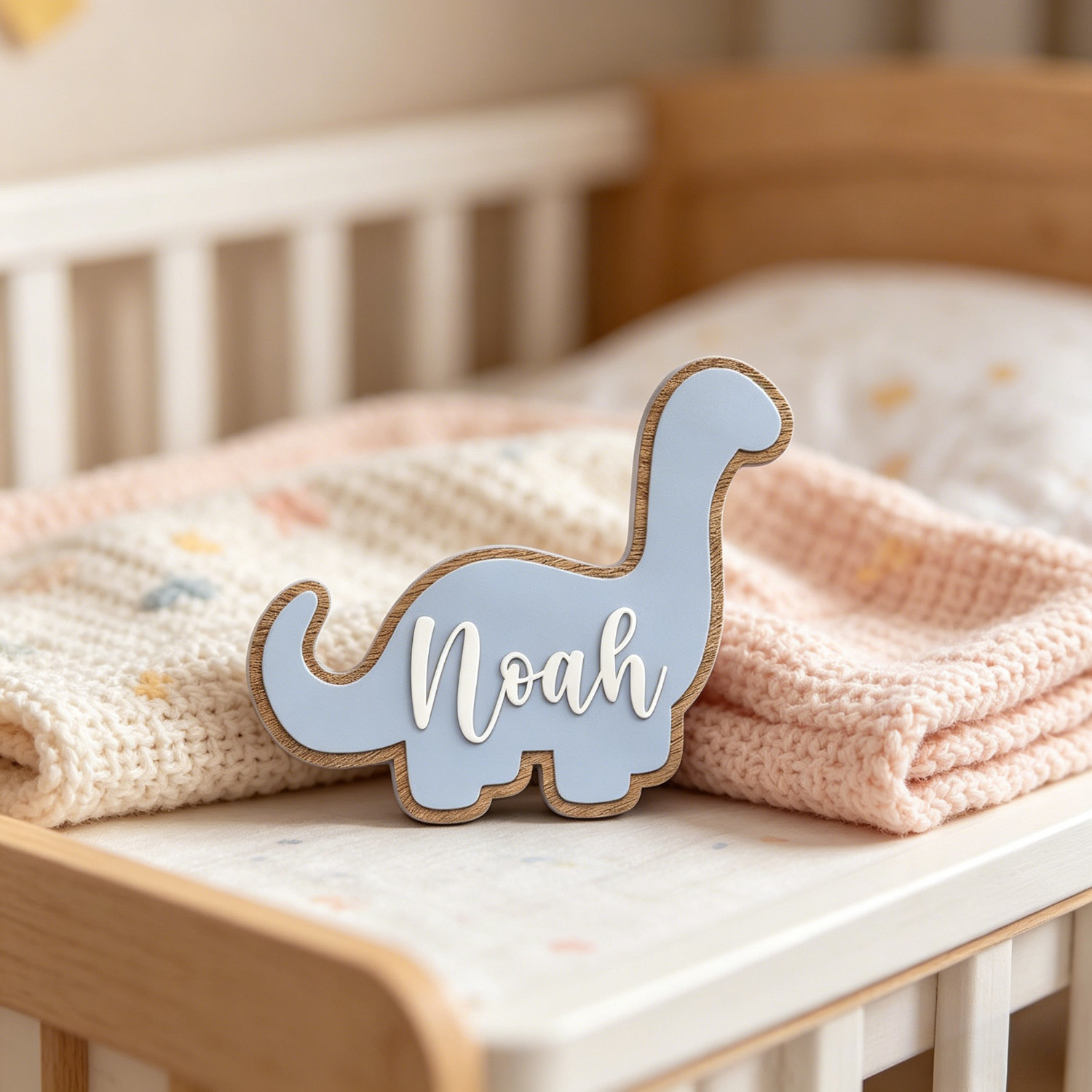 Wedding Souvenir - 1pc Multi-layer Dinosaur Customized Surname Brand,