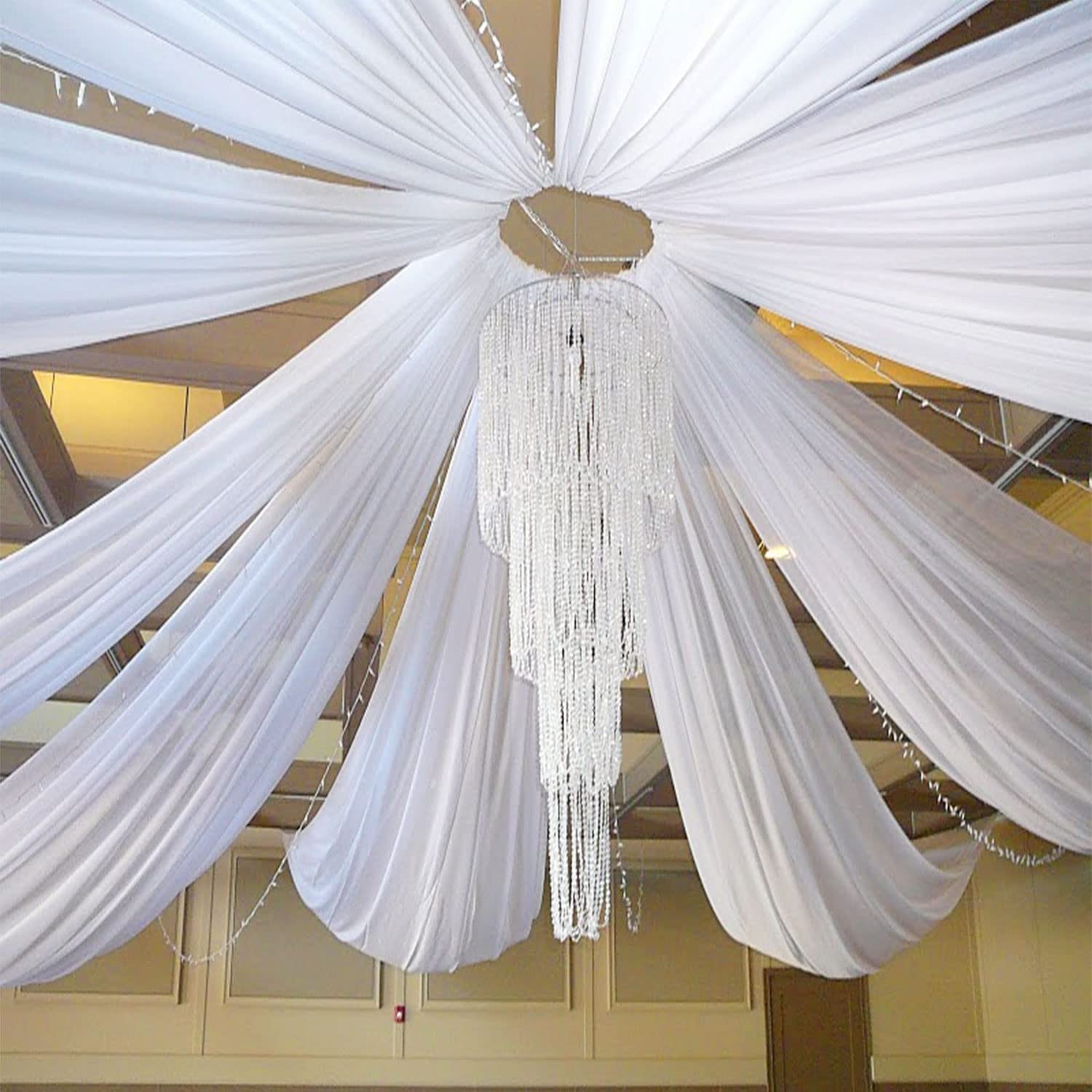 Wedding Backdrop Curtain - Wedding Arch Ceiling Drape Roof Decor