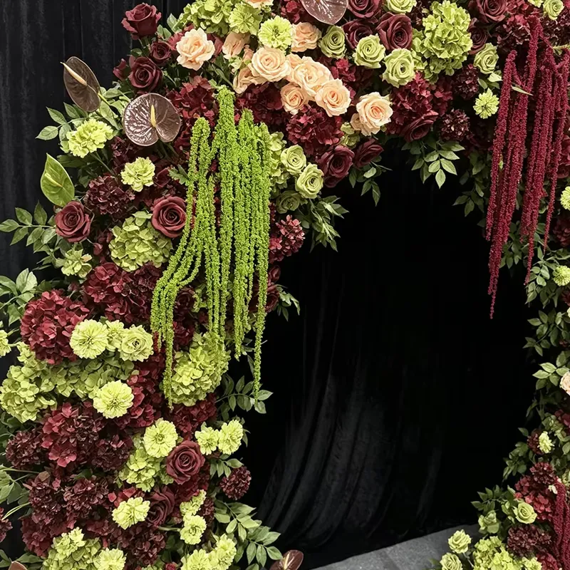 Burgundy Sage Green Trailing T - đánh giá và giá Wedding Arch Flower