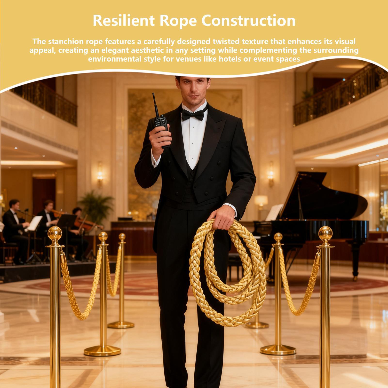 Stanchion Rope 4.9ft Twisted R - đánh giá và giá The Wedding Supply Store