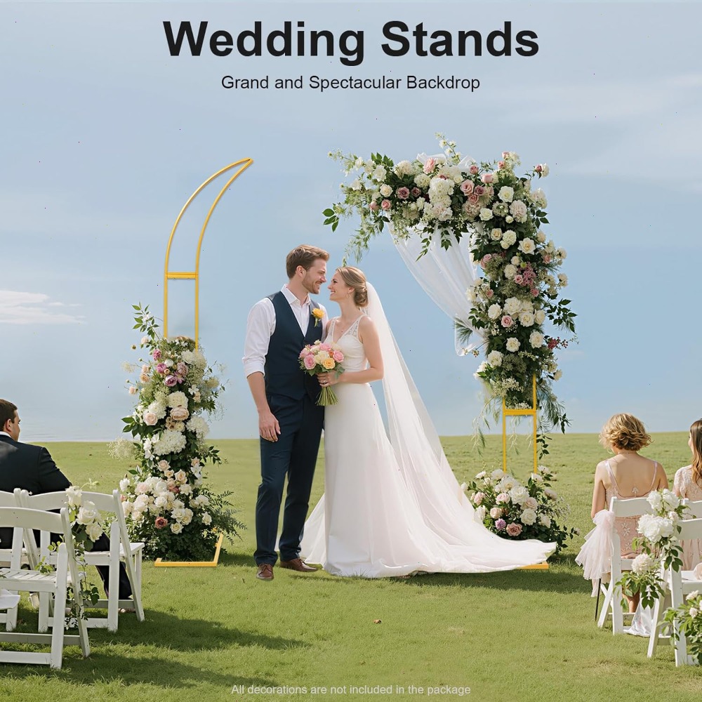 2Pcs Curved Wedding Arch Backd - đánh giá và giá Wedding Arch Flower