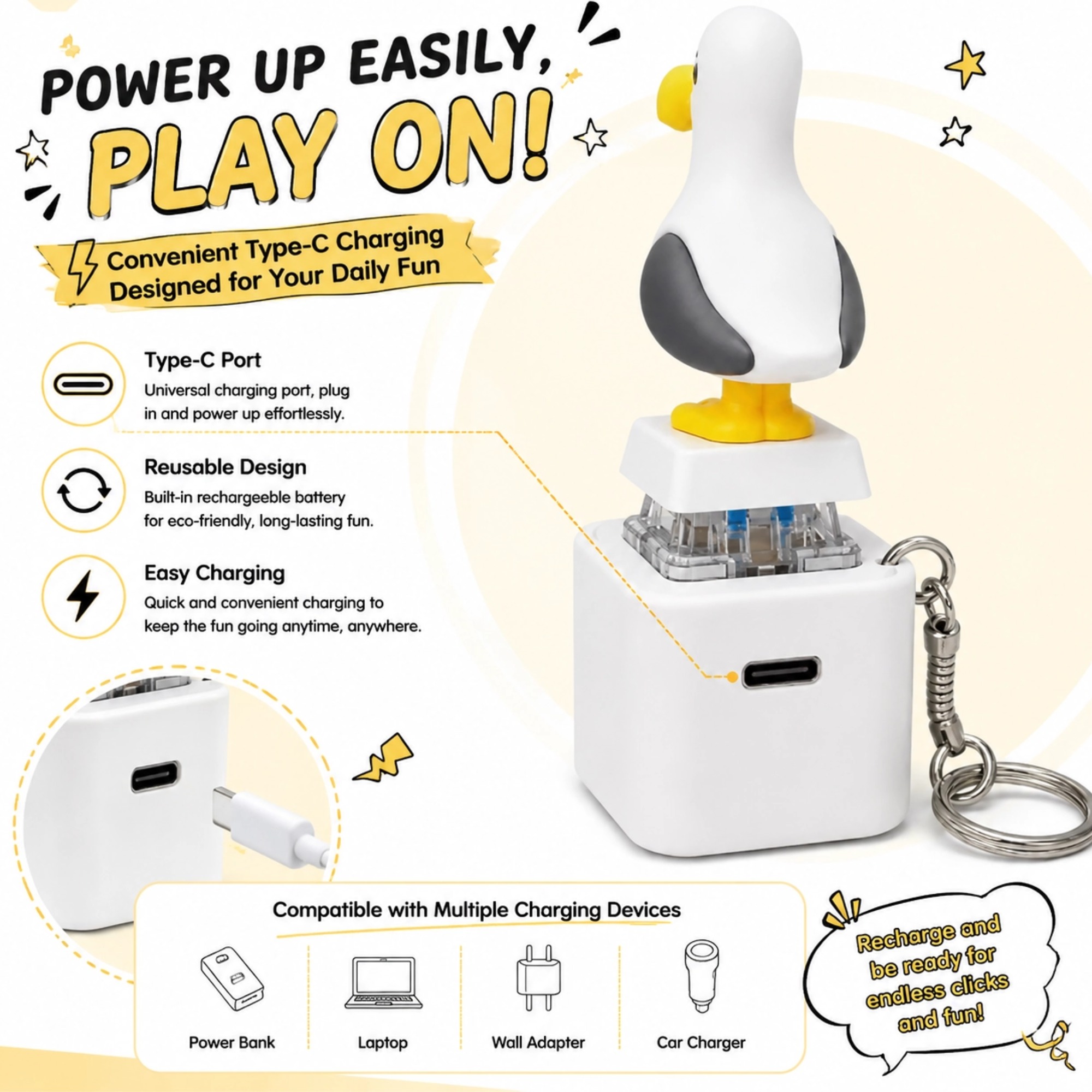 1pc Seagull Mine Sound Button  - đánh giá và giá Wedding Led