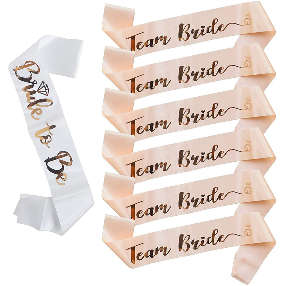1Set Rose Gold Team Bride To B - đánh giá và giá Bride Tribe Sash