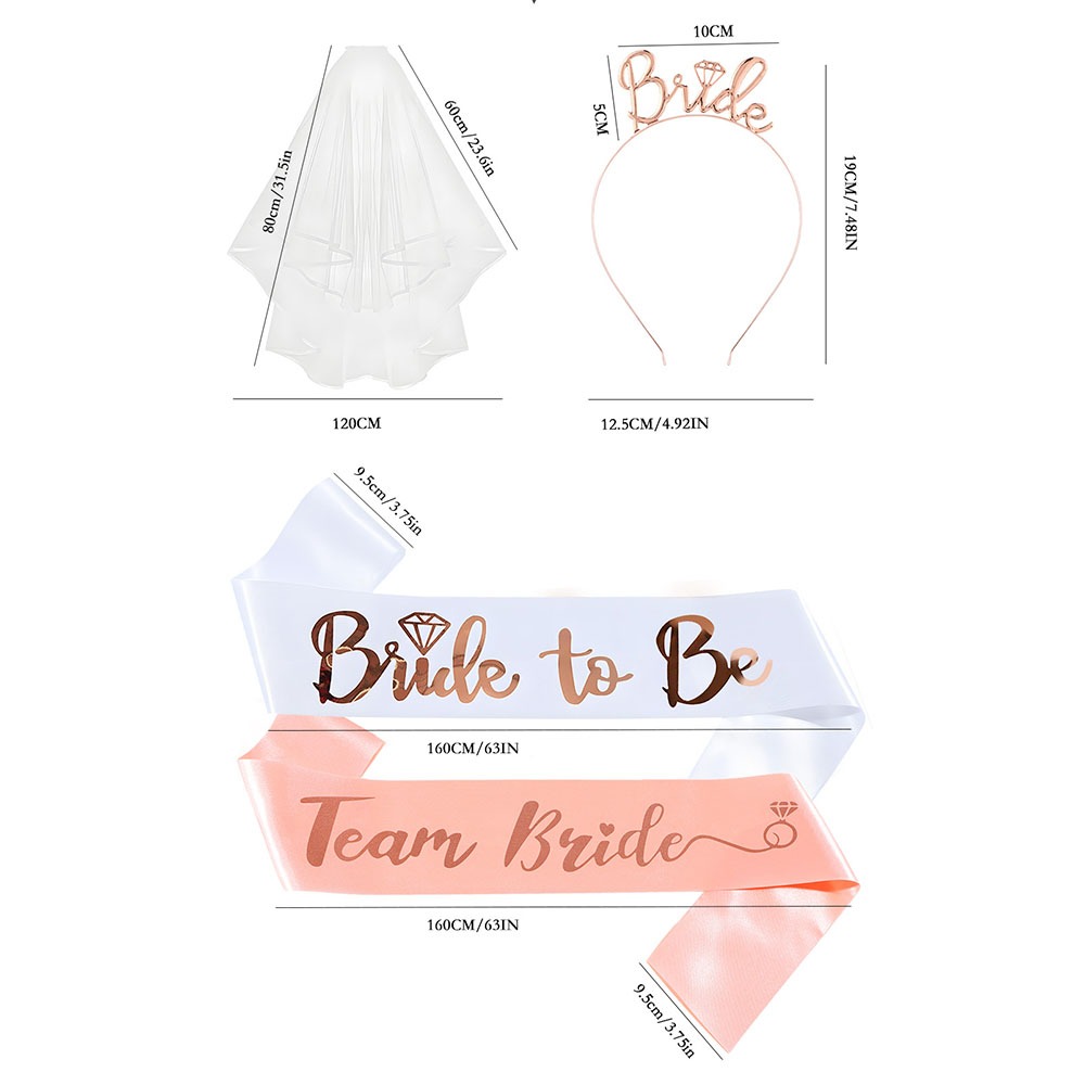 Set 13pcs Bachelorette Party S - đánh giá và giá Bride Tribe Sash