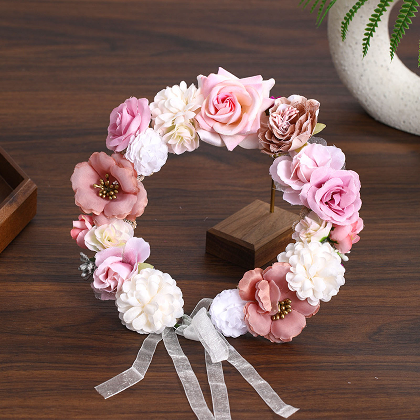 Flower Crown Wreath Bride Garl - đánh giá và giá Wedding Arch Flower