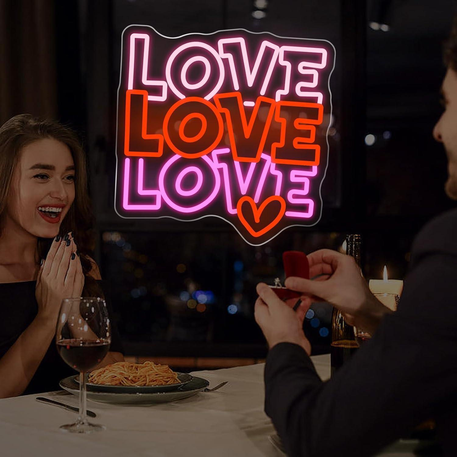 Love Neon Sign USB Dimmable LE - đánh giá và giá Wedding Led