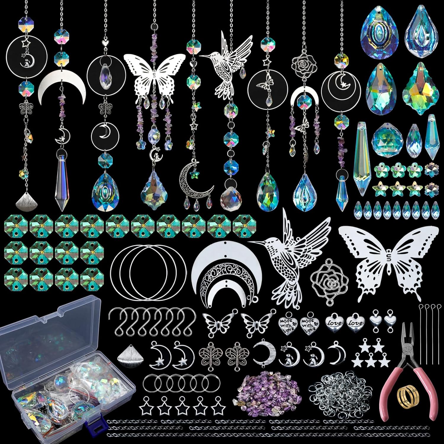 DIY 400pcs SunCatchers Making  - đánh giá và giá Wedding Supply Kit