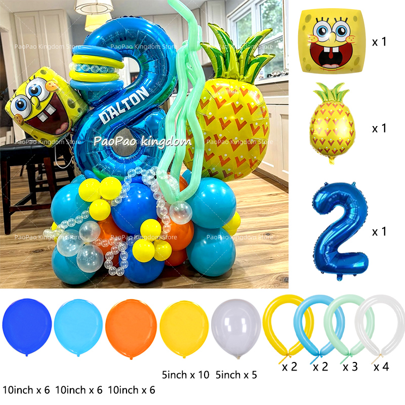 Cartoon SpongeBob Party Balloo - đánh giá và giá Wedding Supply Kit