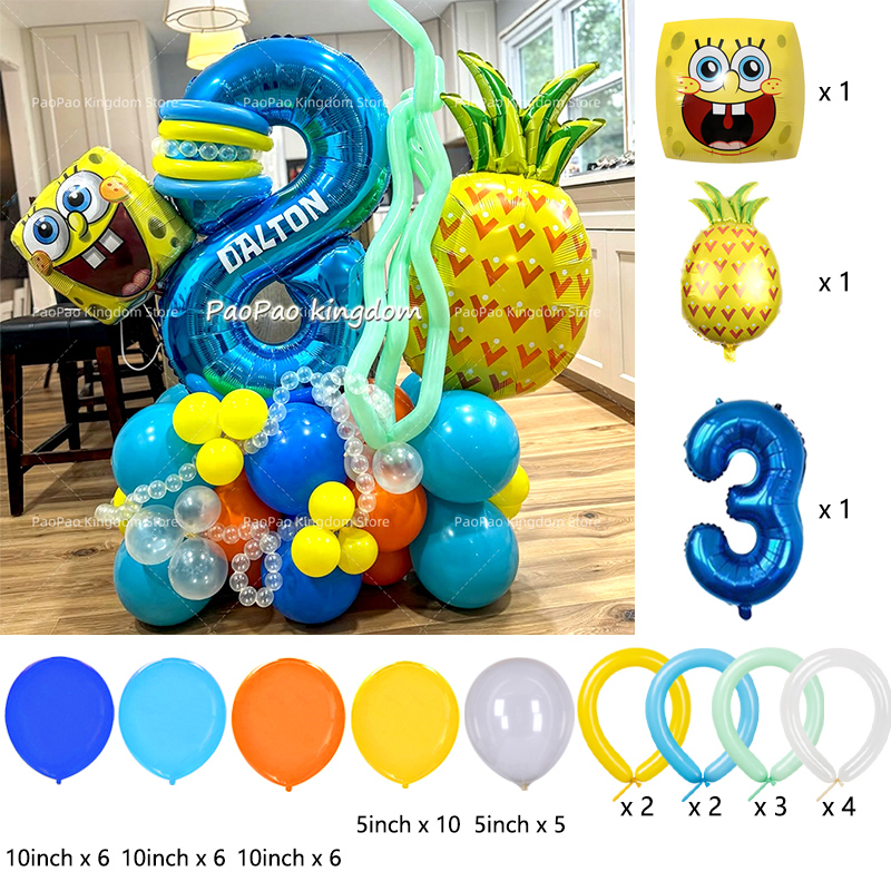 Cartoon SpongeBob Party Balloo - đánh giá và giá Wedding Supply Kit