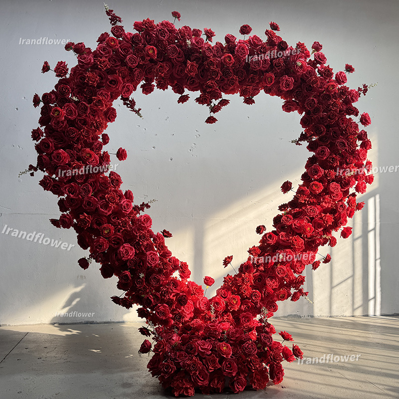 Red Heart Arch Shaped Artifici - đánh giá và giá Wedding Arch Flower