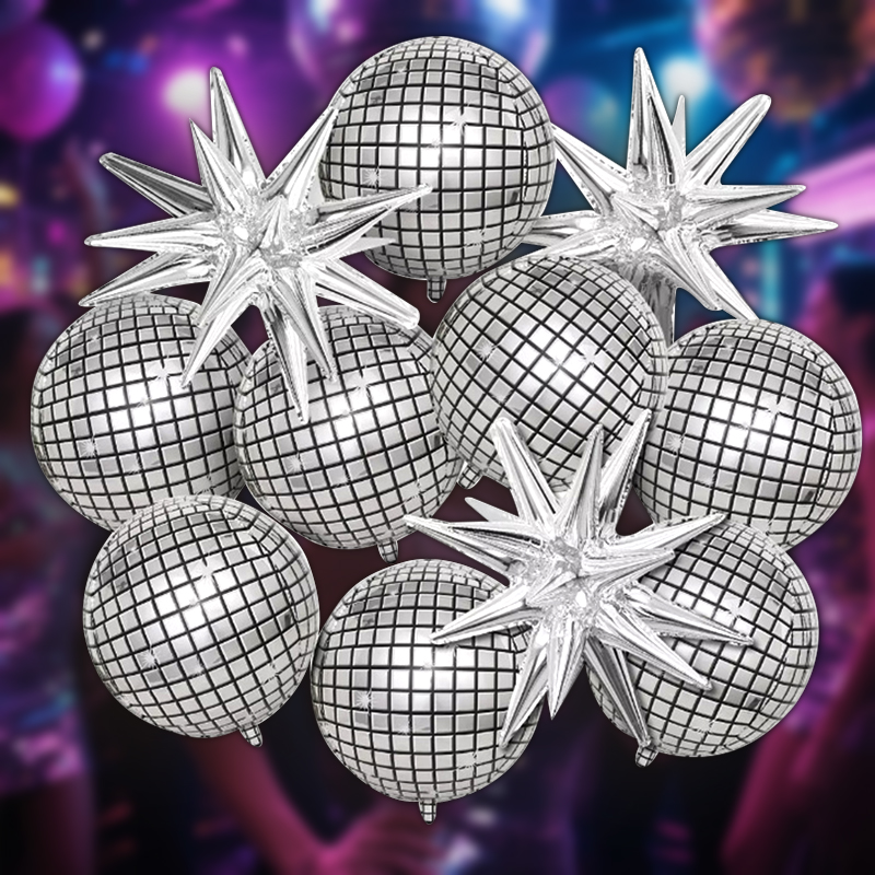 8pcs Silver Disco Explosion St - đánh giá và giá Supply Wedding Venue