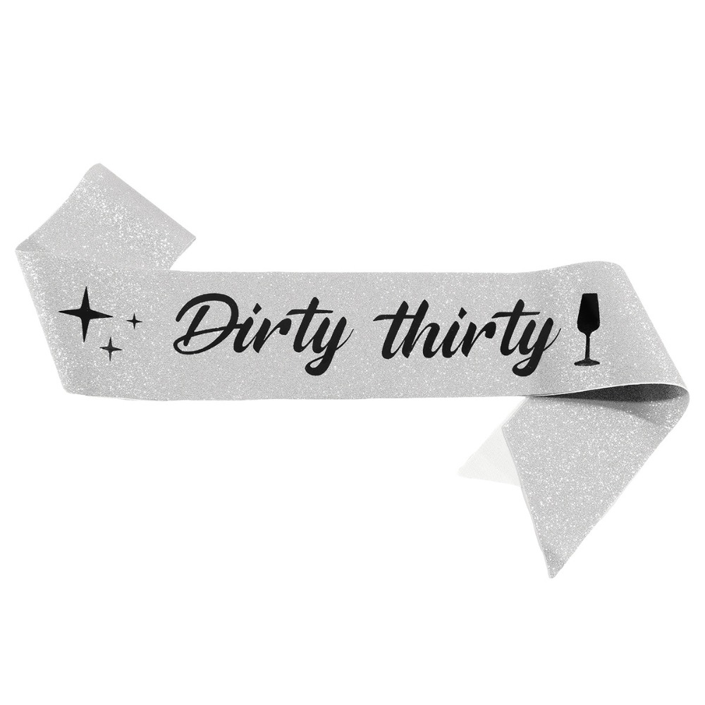 Dirty Thirty Sash Glitter Sati - đánh giá và giá Bride Tribe Sash